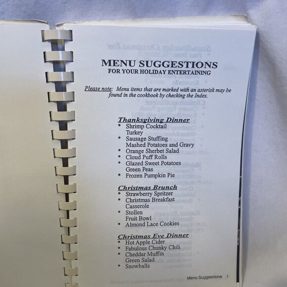 Women's Ministries 1991 Christmas and Holiday Cookbook Walter's Cookbooks Vintag - Picture 6 of 12